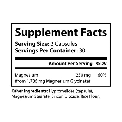 MagnaBoost-Magnesium Glycinate Supplement (60 Capsules)