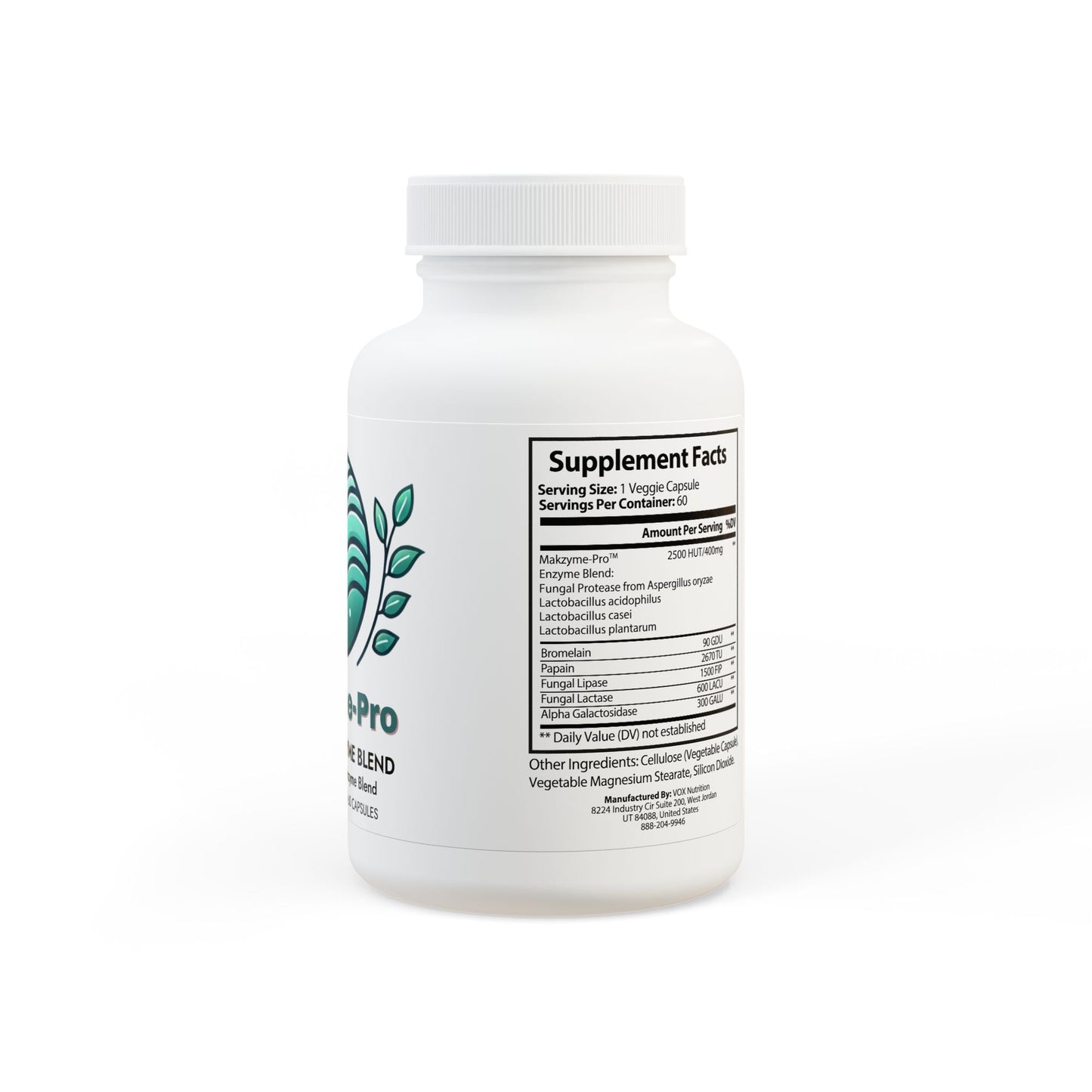 DigestEase™-Digestive Enzyme Blend Supplement (60 Capsules)