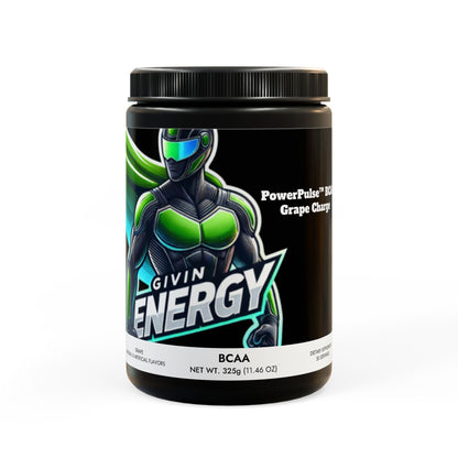 PowerPulse™ BCAA Grape Charge (325g, 11.46oz, 50 servings)